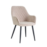 Milano Eetkamerstoel - Beige Velvet